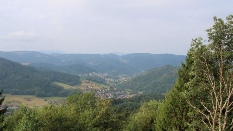 Dieses Bild zeigt eine Webcam-Aufnahme vom Achertal, aufgenommen am Samstag, den 01.08.2026 um 09:30 Uhr. Die Temperatur betrug 21.9°C.
