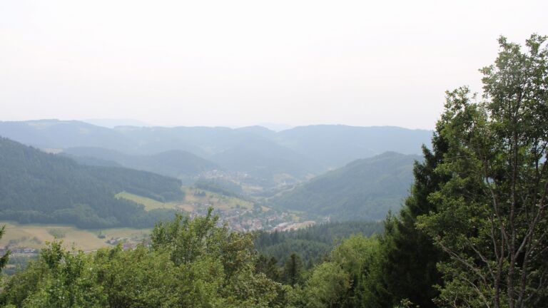 Dieses Bild zeigt eine Webcam-Aufnahme vom Achertal, aufgenommen am Donnerstag, den 30.07.2026 um 16:20 Uhr. Die Temperatur betrug 31.9°C.