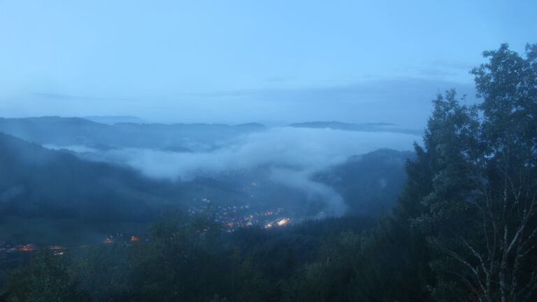Dieses Bild zeigt eine Webcam-Aufnahme vom Achertal, aufgenommen am Freitag, den 02.10.2026 um 07:00 Uhr. Die Temperatur betrug 11.5°C.