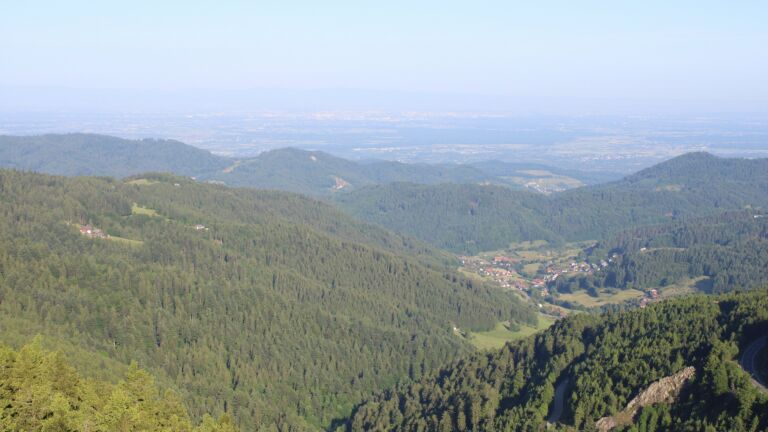 Dieses Bild zeigt eine Webcam-Aufnahme vom Achertal, aufgenommen am Samstag, den 31.05.2025 um 07:50 Uhr. Die Temperatur betrug 23°C.