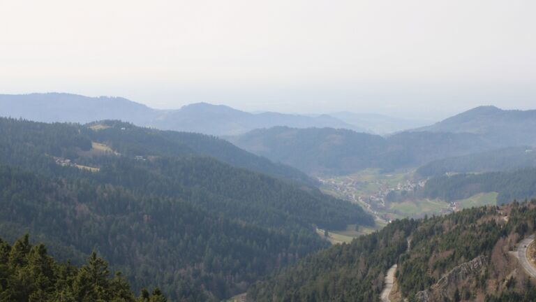 Dieses Bild zeigt eine Webcam-Aufnahme vom Achertal, aufgenommen am Freitag, den 06.03.2026 um 14:00 Uhr. Die Temperatur betrug 14.2°C.