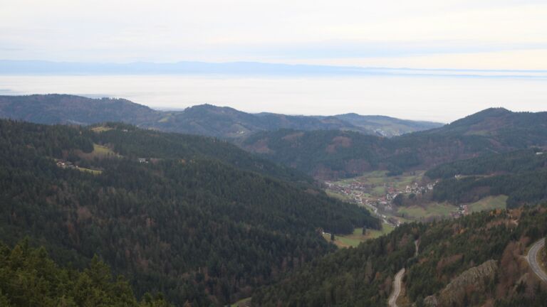 Dieses Bild zeigt eine Webcam-Aufnahme vom Achertal, aufgenommen am Sonntag, den 16.11.2025 um 09:00 Uhr. Die Temperatur betrug 8.8°C.