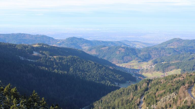 Dieses Bild zeigt eine Webcam-Aufnahme vom Achertal, aufgenommen am Dienstag, den 02.12.2025 um 11:30 Uhr. Die Temperatur betrug 5.6°C.