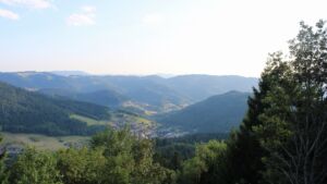 Dieses Bild zeigt eine Webcam-Aufnahme vom Achertal, aufgenommen am Mittwoch, den 29.07.2026 um 19:30 Uhr. Die Temperatur betrug 32.6°C.