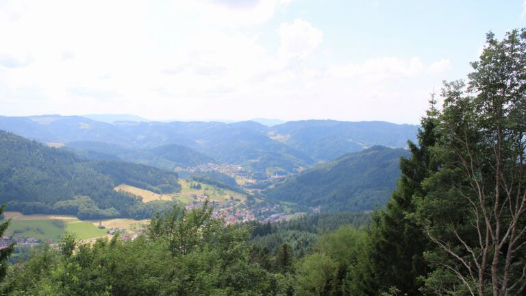 Dieses Bild zeigt eine Webcam-Aufnahme vom Achertal, aufgenommen am Dienstag, den 30.06.2026 um 14:00 Uhr. Die Temperatur betrug 27.6°C.