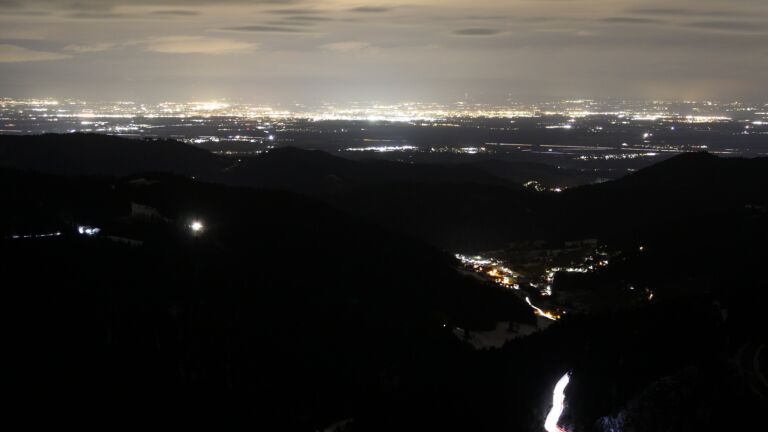 Dieses Bild zeigt eine Webcam-Aufnahme vom Achertal, aufgenommen am Mittwoch, den 14.01.2026 um 06:00 Uhr. Die Temperatur betrug 4.2°C.