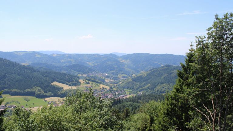 Dieses Bild zeigt eine Webcam-Aufnahme vom Achertal, aufgenommen am Freitag, den 19.06.2026 um 13:30 Uhr. Die Temperatur betrug 30.4°C.