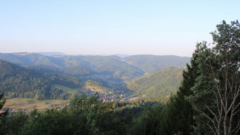 Dieses Bild zeigt eine Webcam-Aufnahme vom Achertal, aufgenommen am Dienstag, den 11.08.2026 um 07:30 Uhr. Die Temperatur betrug 18.6°C.