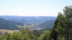 Dieses Bild zeigt eine Webcam-Aufnahme vom Achertal, aufgenommen am Freitag, den 14.08.2026 um 14:50 Uhr. Die Temperatur betrug 36.3°C.