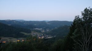 Dieses Bild zeigt eine Webcam-Aufnahme vom Achertal, aufgenommen am Freitag, den 14.08.2026 um 05:40 Uhr. Die Temperatur betrug 25.5°C.