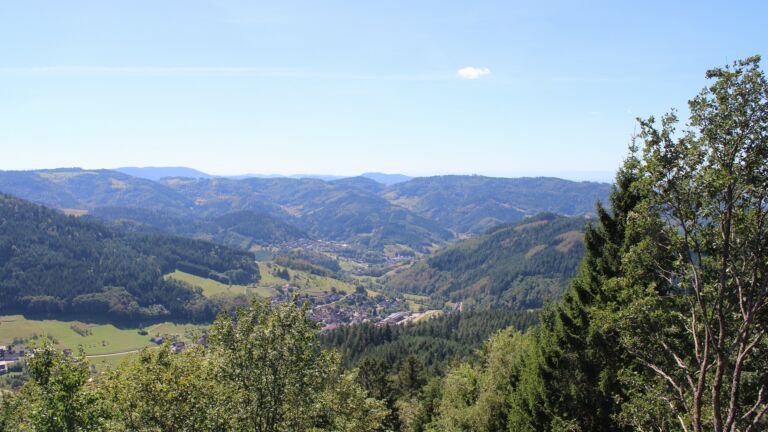 Dieses Bild zeigt eine Webcam-Aufnahme vom Achertal, aufgenommen am Freitag, den 04.09.2026 um 13:50 Uhr. Die Temperatur betrug 27.5°C.