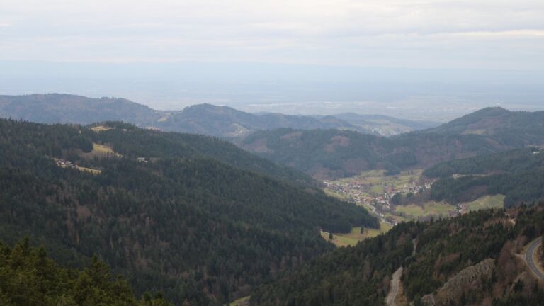 Dieses Bild zeigt eine Webcam-Aufnahme vom Achertal, aufgenommen am Freitag, den 19.12.2025 um 14:40 Uhr. Die Temperatur betrug 7.4°C.