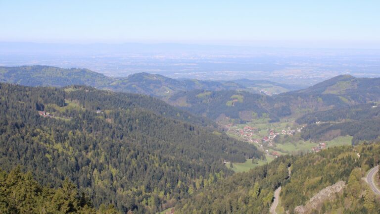 Dieses Bild zeigt eine Webcam-Aufnahme vom Achertal, aufgenommen am Donnerstag, den 23.04.2026 um 09:50 Uhr. Die Temperatur betrug 8.1°C.