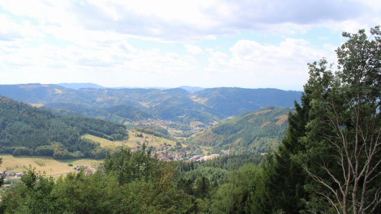 Dieses Bild zeigt eine Webcam-Aufnahme vom Achertal, aufgenommen am Mittwoch, den 19.08.2026 um 13:10 Uhr. Die Temperatur betrug 25.2°C.