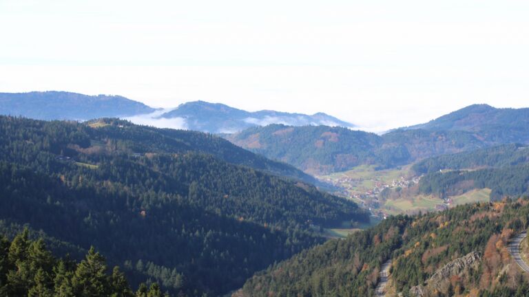 Dieses Bild zeigt eine Webcam-Aufnahme vom Achertal, aufgenommen am Montag, den 10.11.2025 um 11:50 Uhr. Die Temperatur betrug 8.9°C.