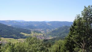 Dieses Bild zeigt eine Webcam-Aufnahme vom Achertal, aufgenommen am Freitag, den 10.07.2026 um 13:50 Uhr. Die Temperatur betrug 28.8°C.