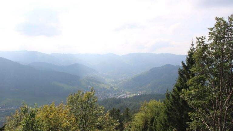 Dieses Bild zeigt eine Webcam-Aufnahme vom Achertal, aufgenommen am Montag, den 19.10.2026 um 14:10 Uhr. Die Temperatur betrug 13.1°C.