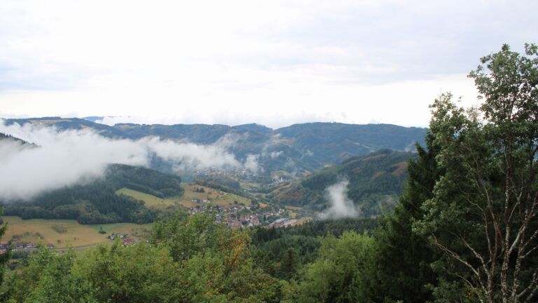 Dieses Bild zeigt eine Webcam-Aufnahme vom Achertal, aufgenommen am Freitag, den 21.08.2026 um 16:00 Uhr. Die Temperatur betrug 13.3°C.