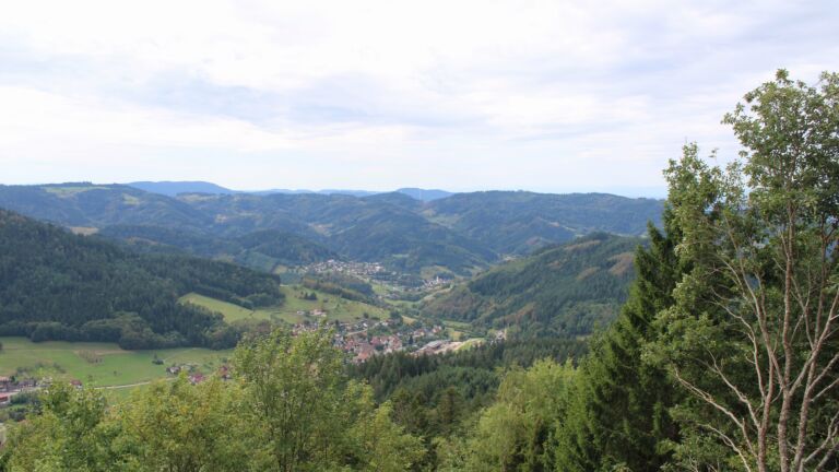Dieses Bild zeigt eine Webcam-Aufnahme vom Achertal, aufgenommen am Sonntag, den 13.09.2026 um 12:50 Uhr. Die Temperatur betrug 21.4°C.