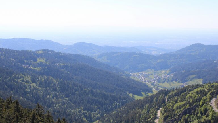 Dieses Bild zeigt eine Webcam-Aufnahme vom Achertal, aufgenommen am Samstag, den 10.05.2025 um 16:30 Uhr. Die Temperatur betrug 14°C.