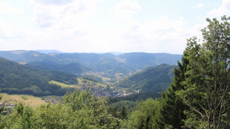 Dieses Bild zeigt eine Webcam-Aufnahme vom Achertal, aufgenommen am Mittwoch, den 05.08.2026 um 14:30 Uhr. Die Temperatur betrug 30.8°C.