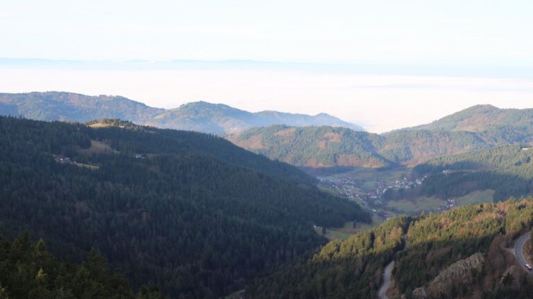 Dieses Bild zeigt eine Webcam-Aufnahme vom Achertal, aufgenommen am Sonntag, den 21.12.2025 um 09:40 Uhr. Die Temperatur betrug 6°C.