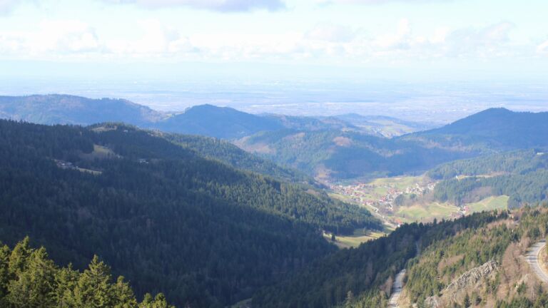 Dieses Bild zeigt eine Webcam-Aufnahme vom Achertal, aufgenommen am Sonntag, den 01.03.2026 um 12:30 Uhr. Die Temperatur betrug 7.8°C.