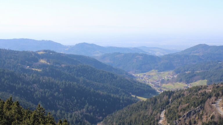 Dieses Bild zeigt eine Webcam-Aufnahme vom Achertal, aufgenommen am Donnerstag, den 26.02.2026 um 14:20 Uhr. Die Temperatur betrug 12.4°C.