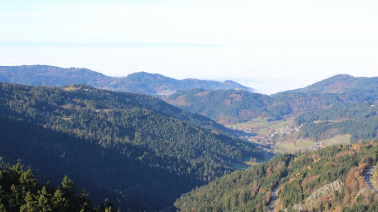 Dieses Bild zeigt eine Webcam-Aufnahme vom Achertal, aufgenommen am Montag, den 10.11.2025 um 10:30 Uhr. Die Temperatur betrug 5.9°C.