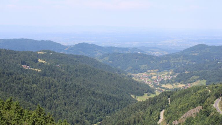 Dieses Bild zeigt eine Webcam-Aufnahme vom Achertal, aufgenommen am Samstag, den 21.06.2025 um 11:40 Uhr. Die Temperatur betrug 20.2°C.