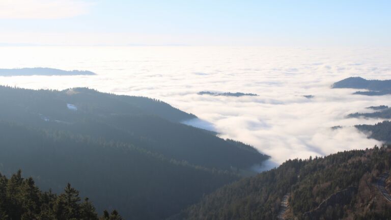 Dieses Bild zeigt eine Webcam-Aufnahme vom Achertal, aufgenommen am Sonntag, den 08.02.2026 um 16:10 Uhr. Die Temperatur betrug 2.7°C.