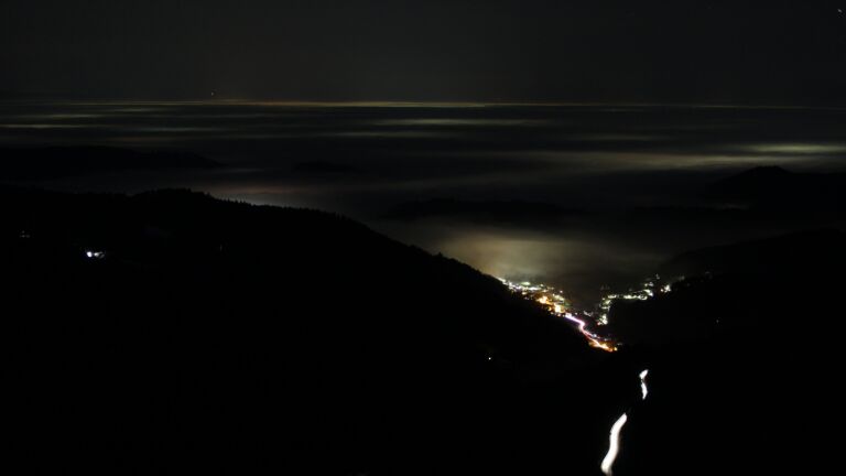 Dieses Bild zeigt eine Webcam-Aufnahme vom Achertal, aufgenommen am Montag, den 19.01.2026 um 06:10 Uhr. Die Temperatur betrug 3.2°C.