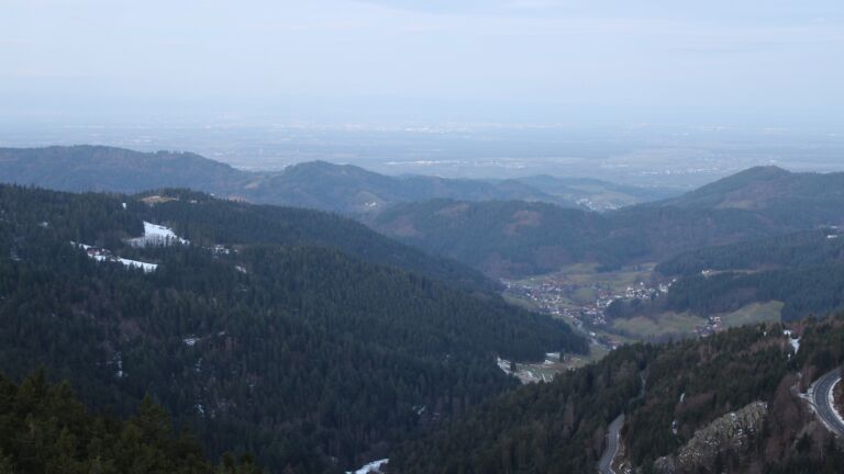 Dieses Bild zeigt eine Webcam-Aufnahme vom Achertal, aufgenommen am Freitag, den 16.01.2026 um 08:00 Uhr. Die Temperatur betrug 4.9°C.