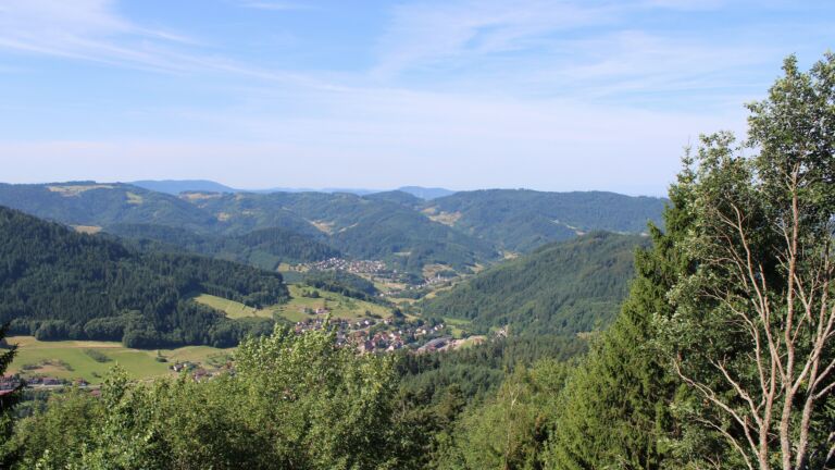 Dieses Bild zeigt eine Webcam-Aufnahme vom Achertal, aufgenommen am Samstag, den 11.07.2026 um 10:10 Uhr. Die Temperatur betrug 26.5°C.