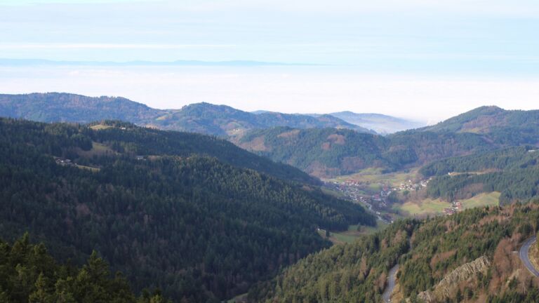 Dieses Bild zeigt eine Webcam-Aufnahme vom Achertal, aufgenommen am Mittwoch, den 03.12.2025 um 10:50 Uhr. Die Temperatur betrug 5.9°C.