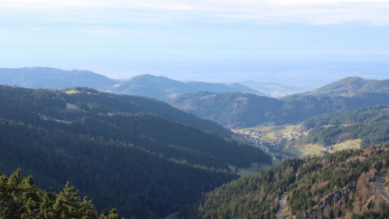 Dieses Bild zeigt eine Webcam-Aufnahme vom Achertal, aufgenommen am Dienstag, den 02.12.2025 um 14:10 Uhr. Die Temperatur betrug 8.4°C.