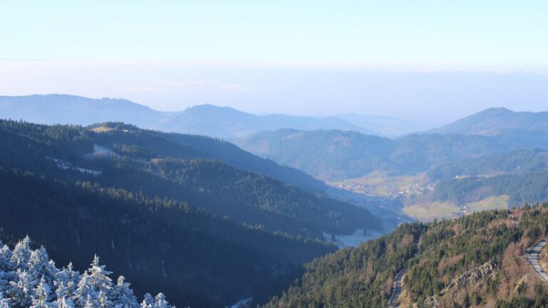 Dieses Bild zeigt eine Webcam-Aufnahme vom Achertal, aufgenommen am Freitag, den 26.12.2025 um 12:40 Uhr. Die Temperatur betrug 2.4°C.