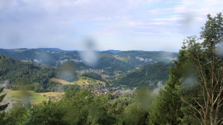 Dieses Bild zeigt eine Webcam-Aufnahme vom Achertal, aufgenommen am Montag, den 29.06.2026 um 08:10 Uhr. Die Temperatur betrug 17.8°C.