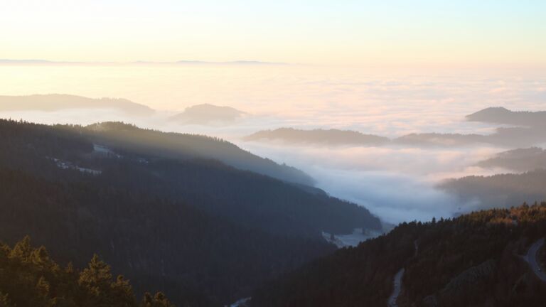 Dieses Bild zeigt eine Webcam-Aufnahme vom Achertal, aufgenommen am Montag, den 29.12.2025 um 16:20 Uhr. Die Temperatur betrug 2.9°C.