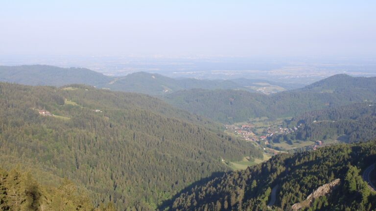 Dieses Bild zeigt eine Webcam-Aufnahme vom Achertal, aufgenommen am Samstag, den 17.05.2025 um 07:40 Uhr. Die Temperatur betrug 12.8°C.