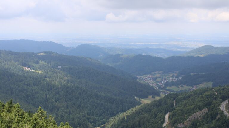 Dieses Bild zeigt eine Webcam-Aufnahme vom Achertal, aufgenommen am Donnerstag, den 17.07.2025 um 12:10 Uhr. Die Temperatur betrug 13.6°C.