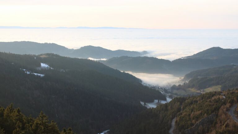 Dieses Bild zeigt eine Webcam-Aufnahme vom Achertal, aufgenommen am Dienstag, den 20.01.2026 um 16:20 Uhr. Die Temperatur betrug 7.9°C.