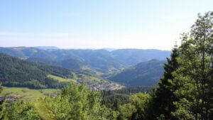 Dieses Bild zeigt eine Webcam-Aufnahme vom Achertal, aufgenommen am Freitag, den 22.05.2026 um 18:10 Uhr. Die Temperatur betrug 29.1°C.