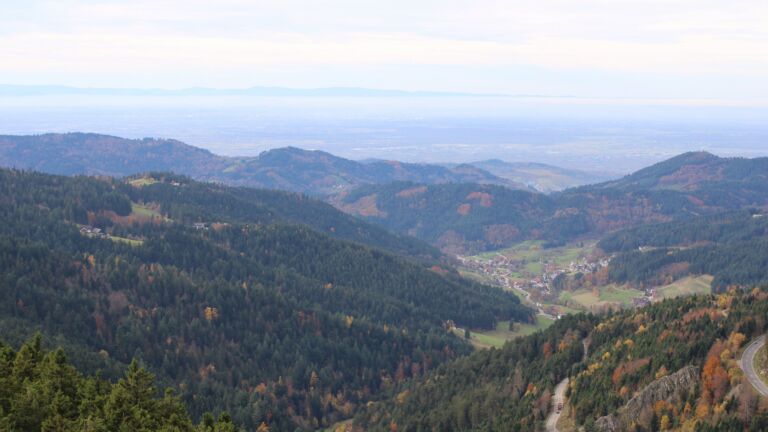 Dieses Bild zeigt eine Webcam-Aufnahme vom Achertal, aufgenommen am Freitag, den 31.10.2025 um 13:20 Uhr. Die Temperatur betrug 10.9°C.