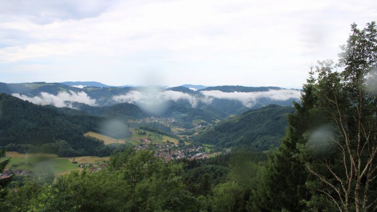 Dieses Bild zeigt eine Webcam-Aufnahme vom Achertal, aufgenommen am Montag, den 29.06.2026 um 08:50 Uhr. Die Temperatur betrug 18.1°C.