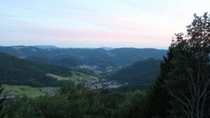 Dieses Bild zeigt eine Webcam-Aufnahme vom Achertal, aufgenommen am Sonntag, den 19.07.2026 um 21:30 Uhr. Die Temperatur betrug 16.6°C.