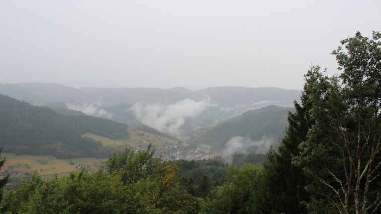 Dieses Bild zeigt eine Webcam-Aufnahme vom Achertal, aufgenommen am Freitag, den 21.08.2026 um 13:50 Uhr. Die Temperatur betrug 12.9°C.