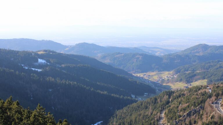 Dieses Bild zeigt eine Webcam-Aufnahme vom Achertal, aufgenommen am Freitag, den 16.01.2026 um 14:40 Uhr. Die Temperatur betrug 9.8°C.