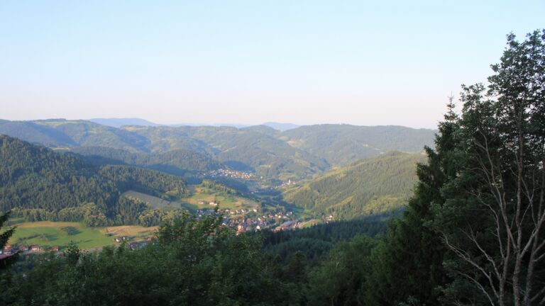 Dieses Bild zeigt eine Webcam-Aufnahme vom Achertal, aufgenommen am Montag, den 22.06.2026 um 06:50 Uhr. Die Temperatur betrug 25.4°C.