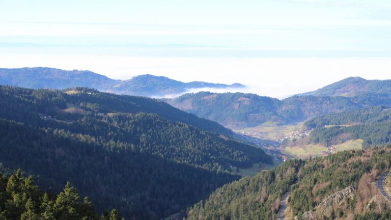 Dieses Bild zeigt eine Webcam-Aufnahme vom Achertal, aufgenommen am Mittwoch, den 03.12.2025 um 12:00 Uhr. Die Temperatur betrug 5.2°C.